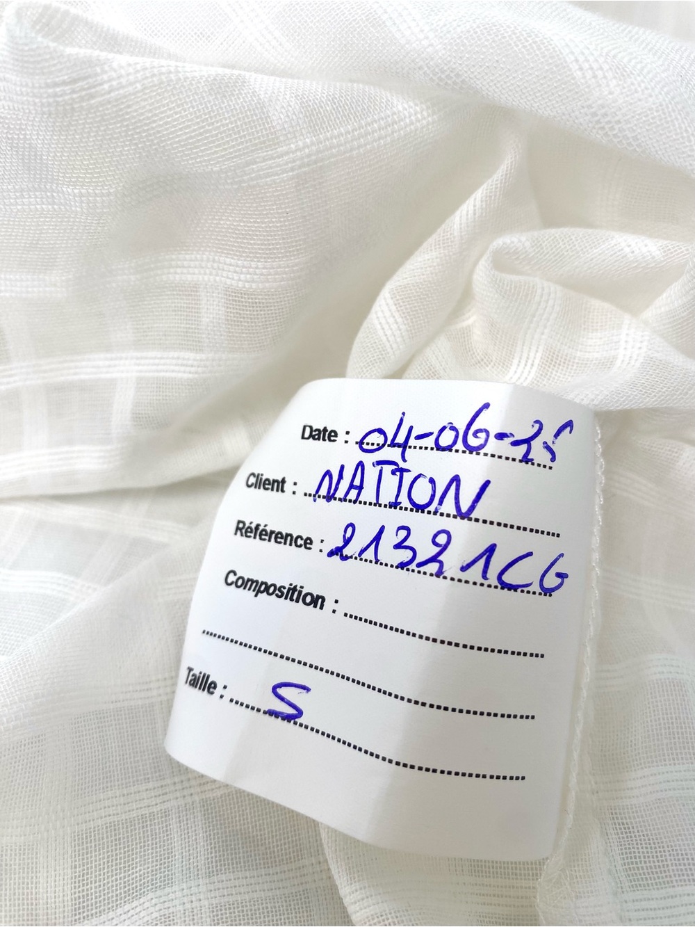 Nation LTD NWOT White Ruffle Sleeve Sheer Plaid Blouse, Size S - Picture 9 of 10